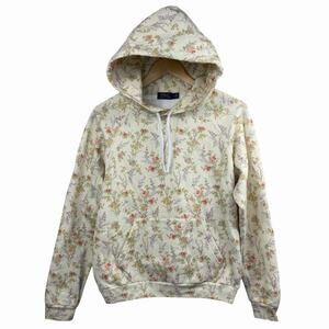 Polo Ralph Lauren Garden Floral Hoodie Sweatshirt Size M Cream